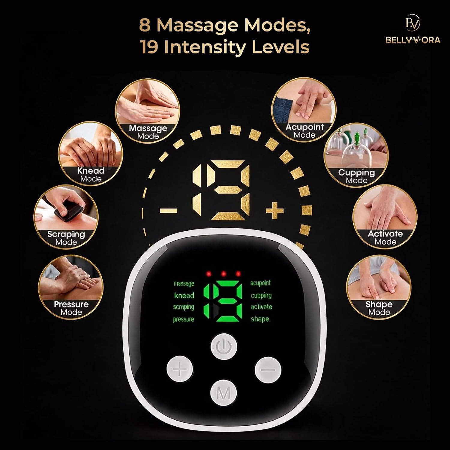 Bellyvora Smart EMS Tummy Pulse Massager Device